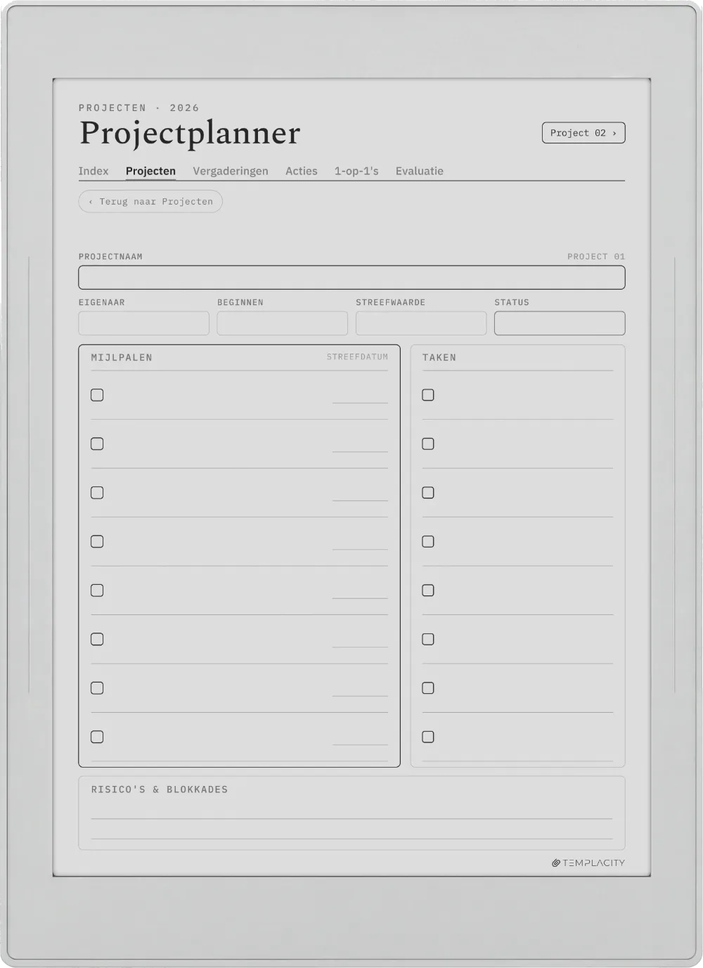 The Planner Het projectendashboard