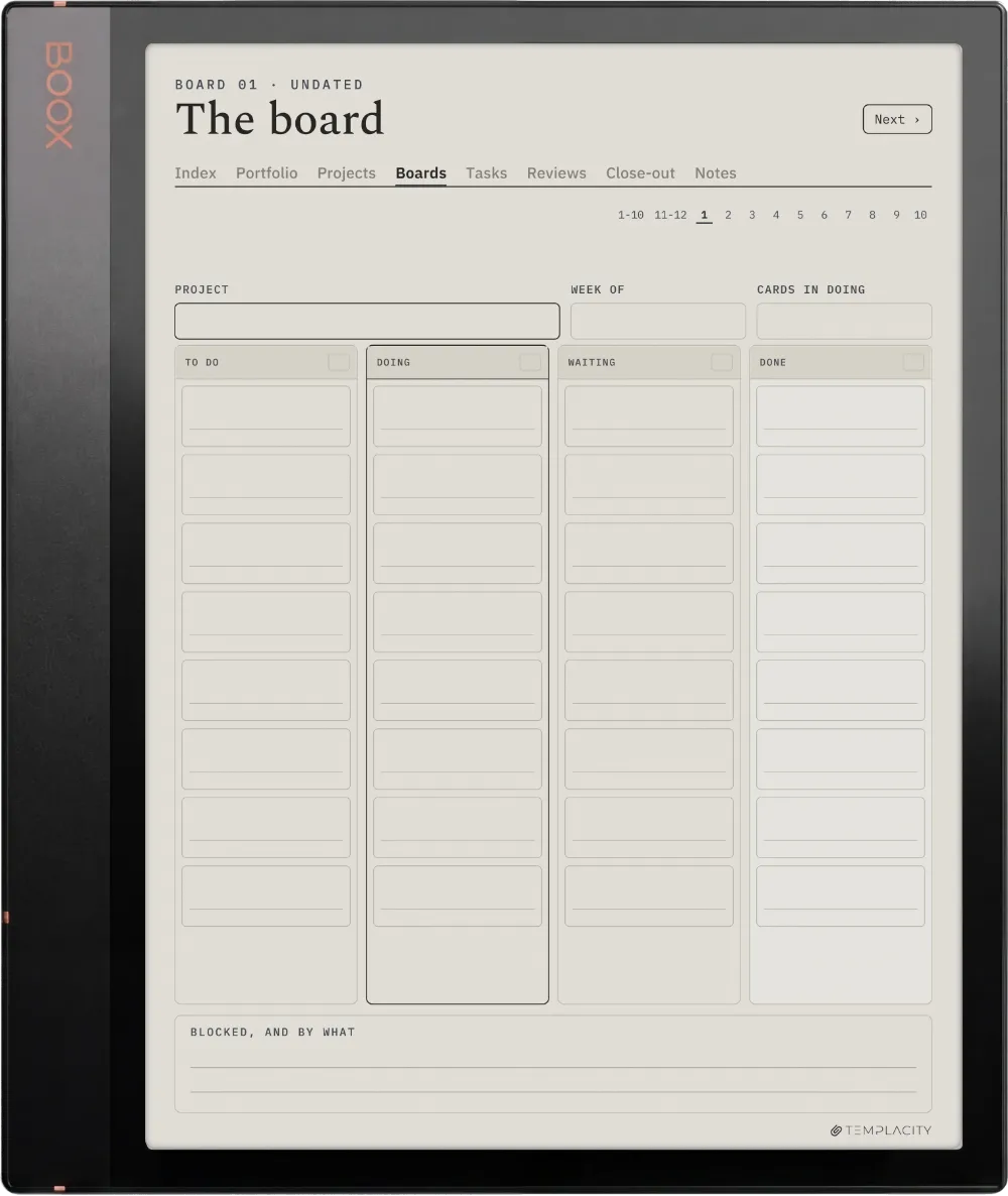 The Planner · Project Portfolio Boox Note Air3 C page 3