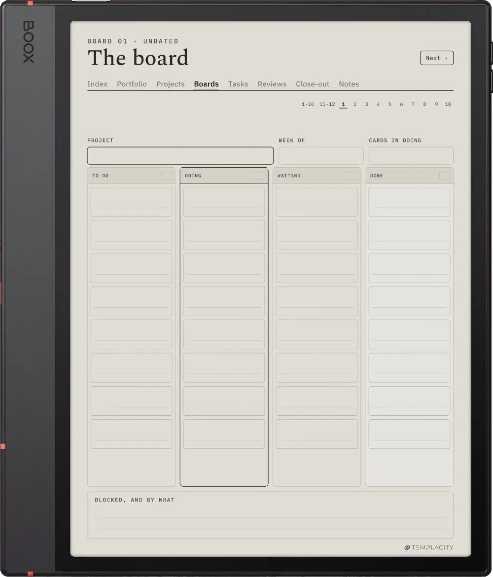 The Planner · Project Portfolio Boox Note Air5 C page 3