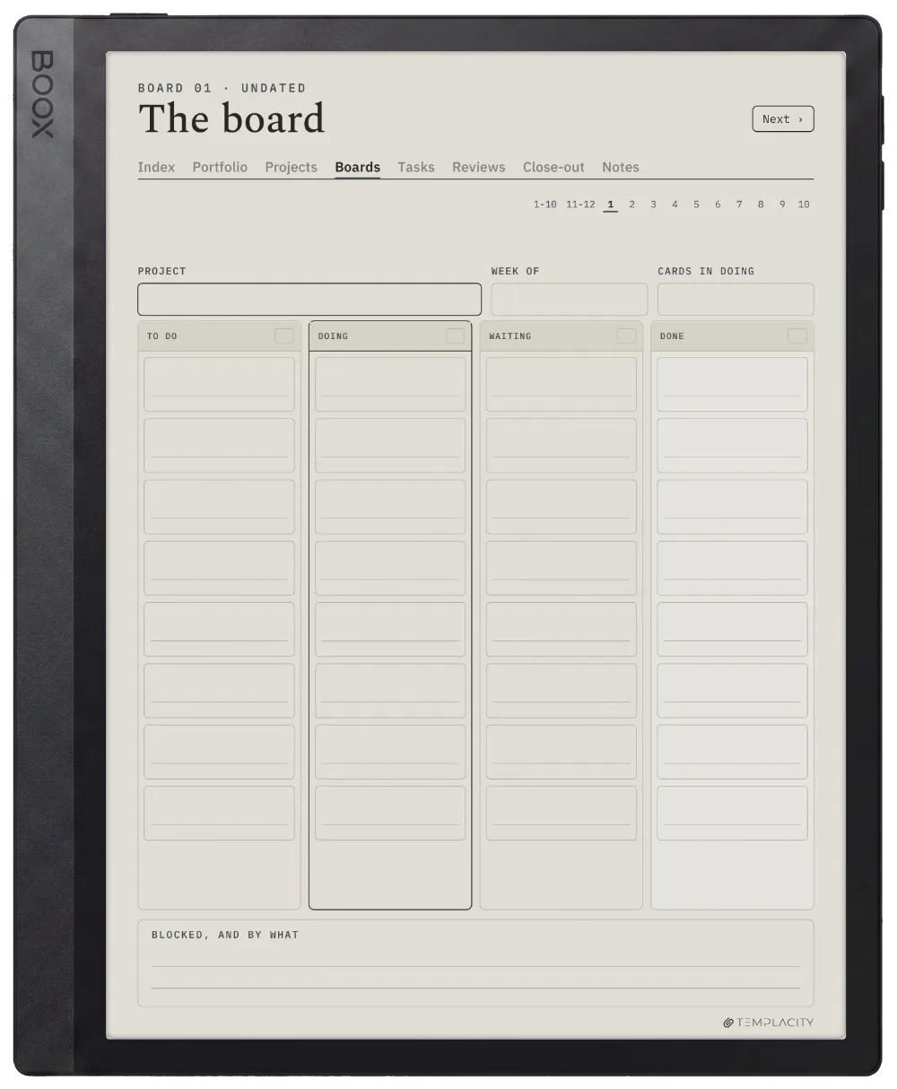 The Planner · Project Portfolio Boox Tab Ultra C Pro page 3