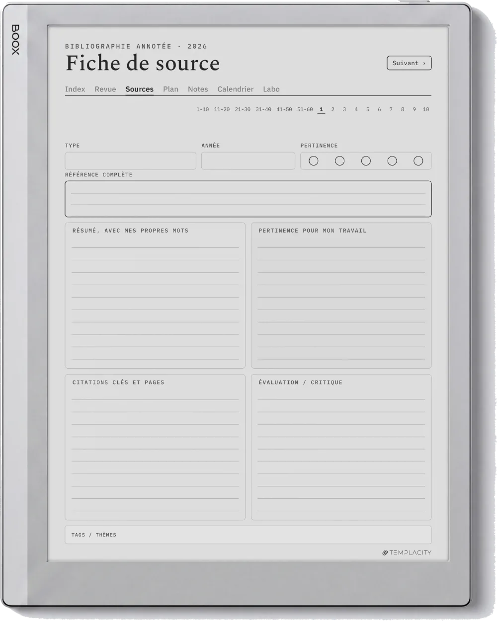 The Planner · Recherche Boox Go 10.3 page 2