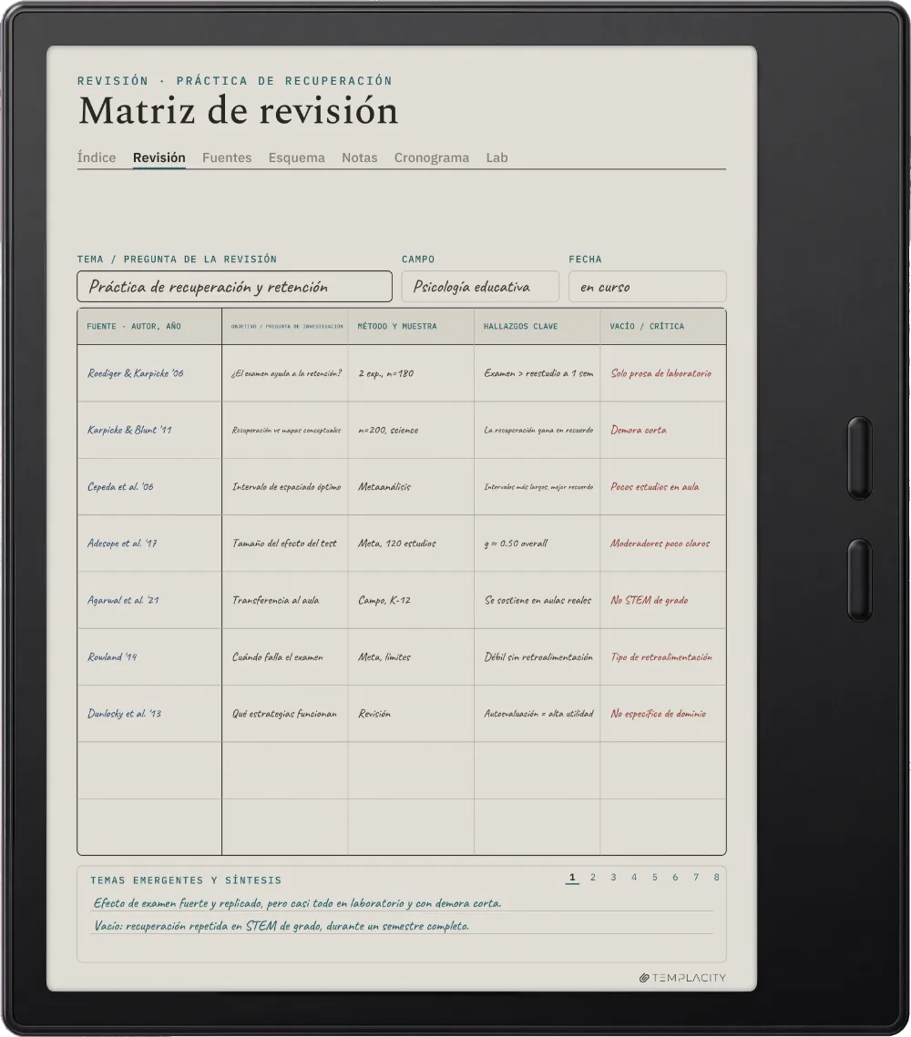 The Planner en el Boox Go Color 7 (Gen II)