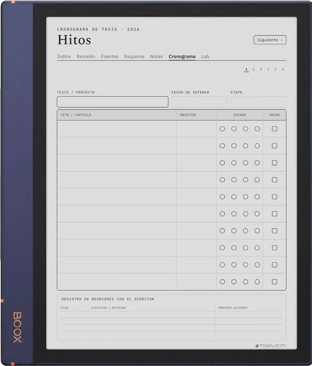 The Planner · Investigación Boox Note Air2 página 4