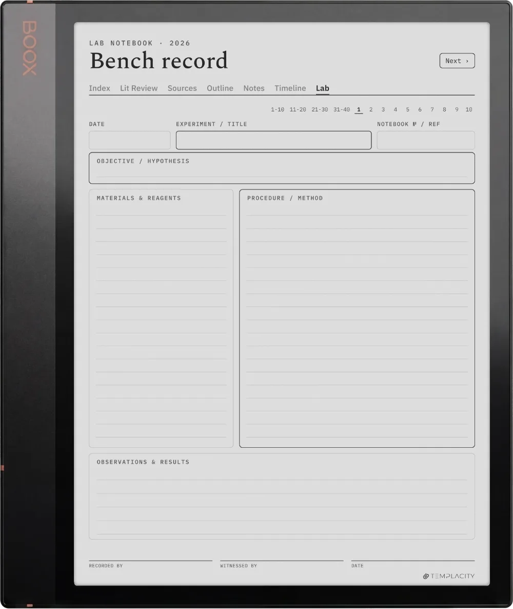 The Planner · Research Boox Note Air 3 page 5