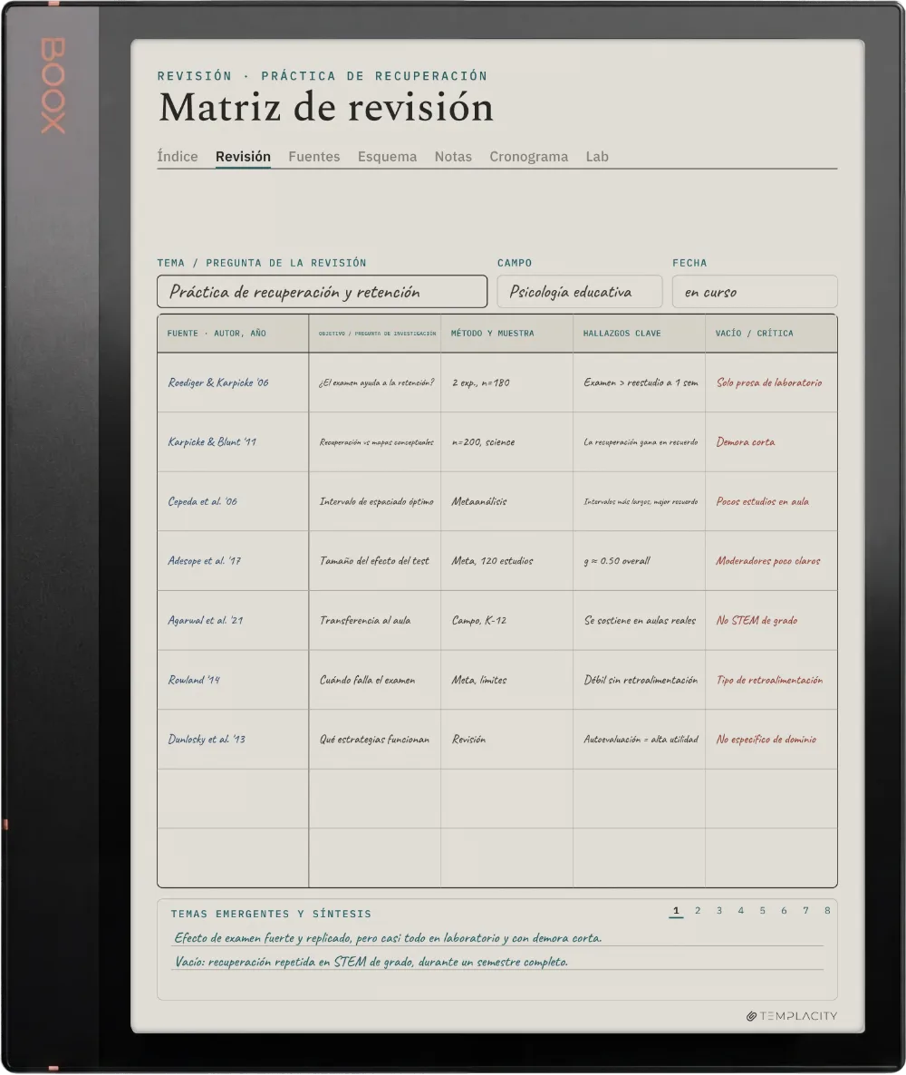 The Planner en el Boox Note Air3 C