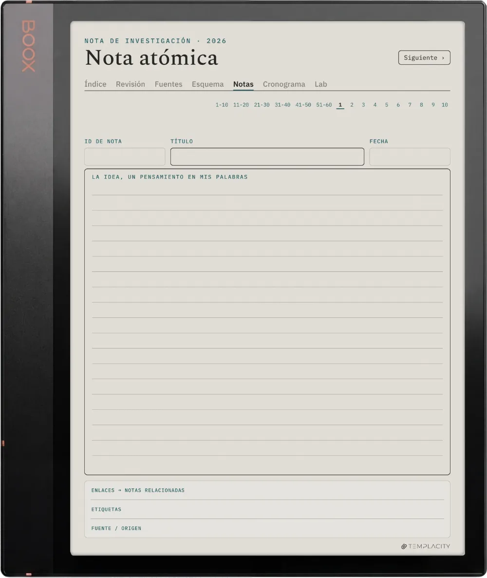 The Planner · Investigación Boox Note Air3 C página 3