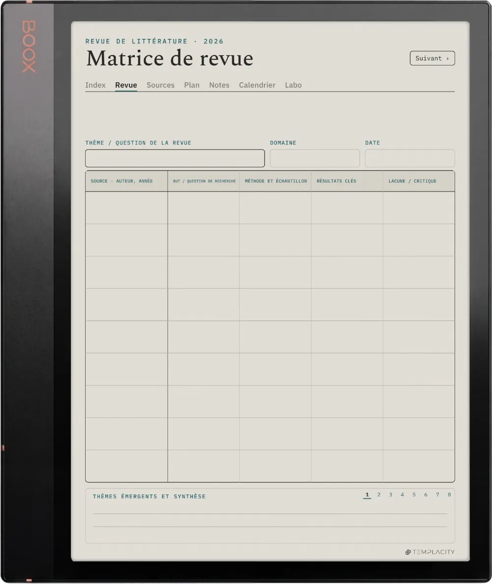 The Planner · Recherche Boox Note Air3 C page 1