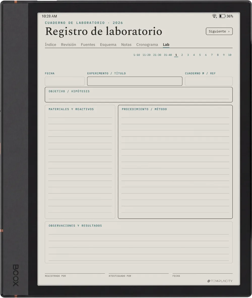 The Planner · Investigación Boox Note Air4 C página 5