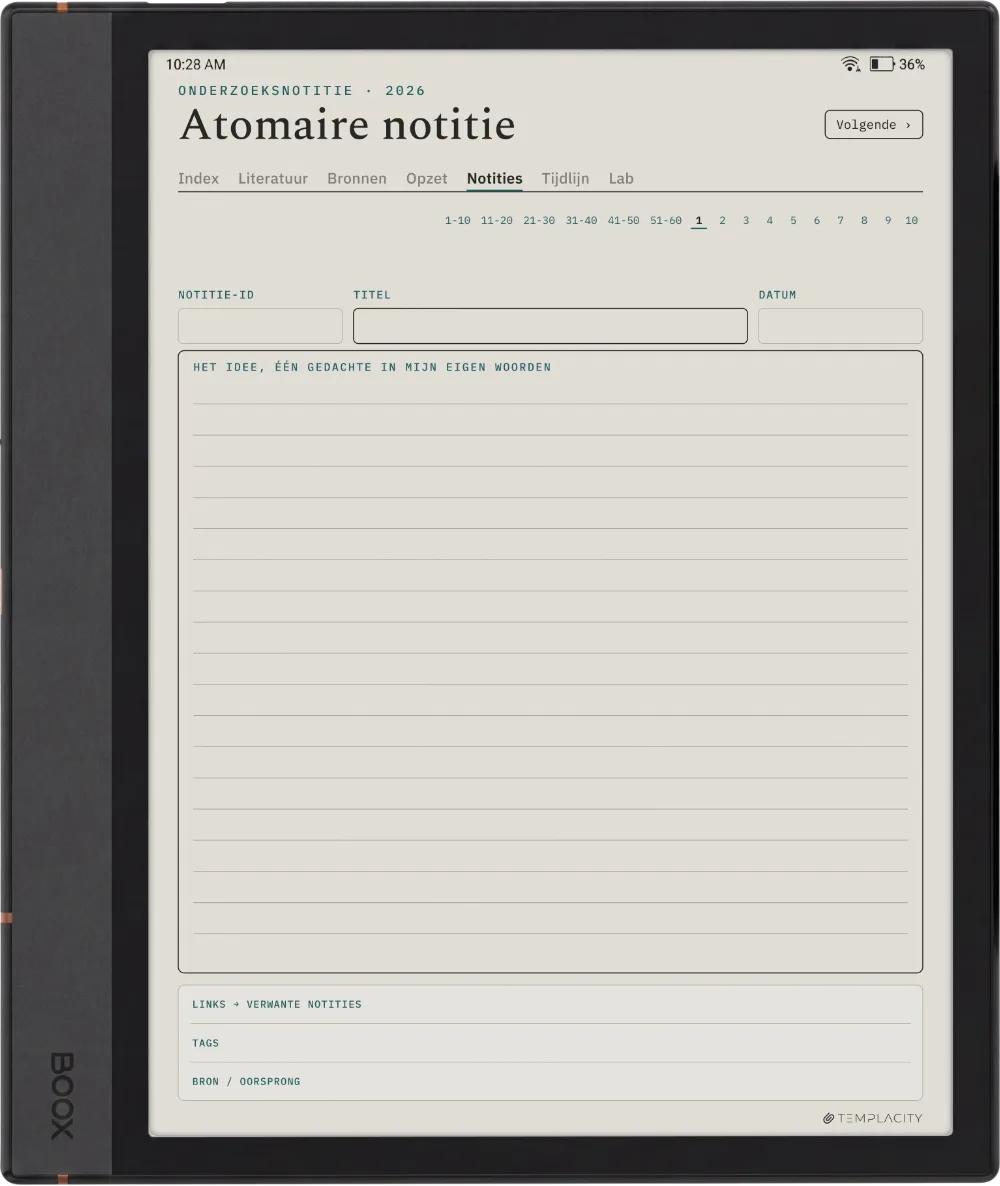 The Planner · Onderzoek Boox Note Air4 C pagina 3