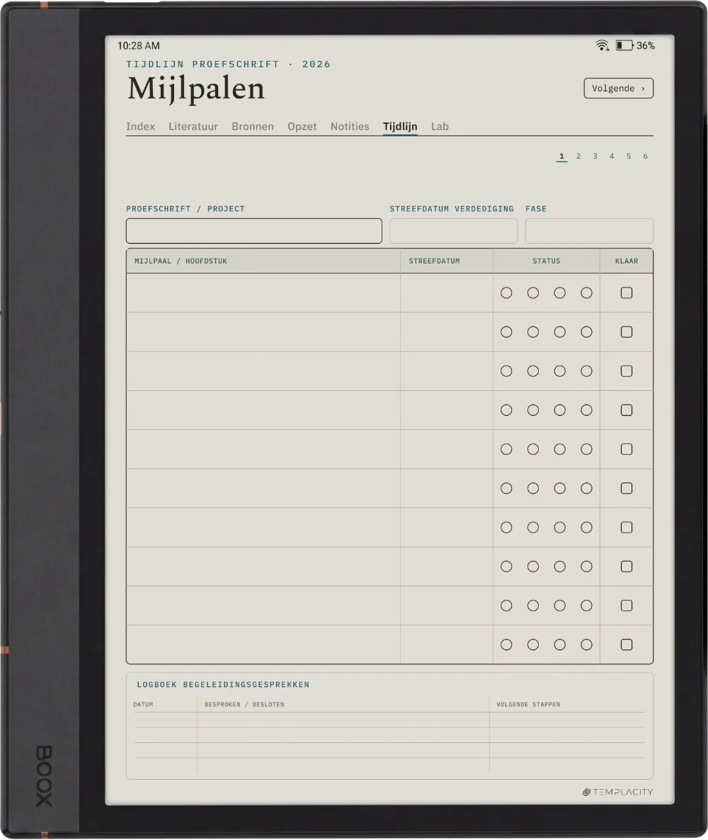 The Planner · Onderzoek Boox Note Air4 C pagina 4