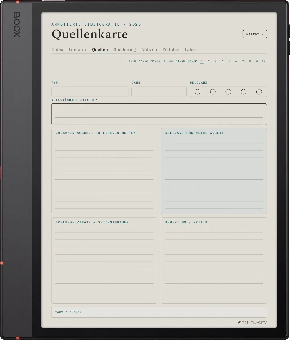 The Planner · Forschung Boox Note Air5 C Seite 2