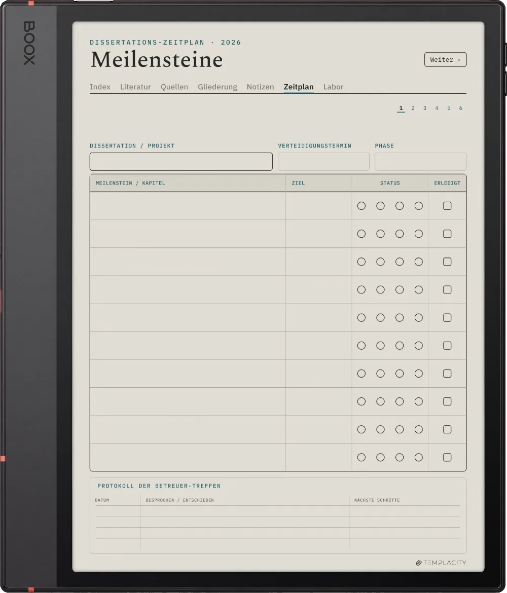 The Planner · Forschung Boox Note Air5 C Seite 4