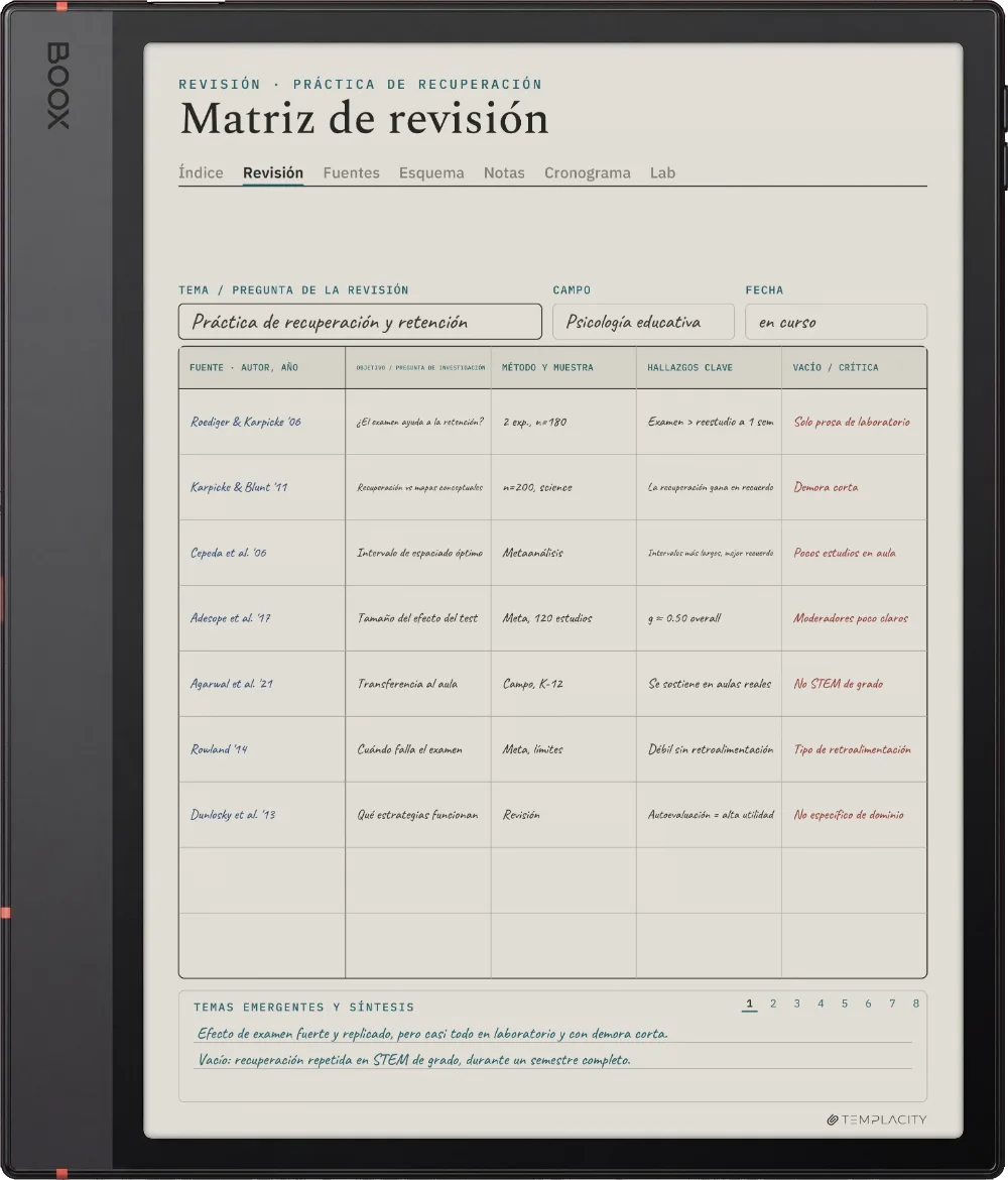 The Planner en el Boox Note Air5 C