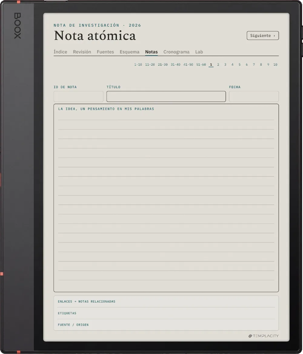 The Planner · Investigación Boox Note Air5 C página 3
