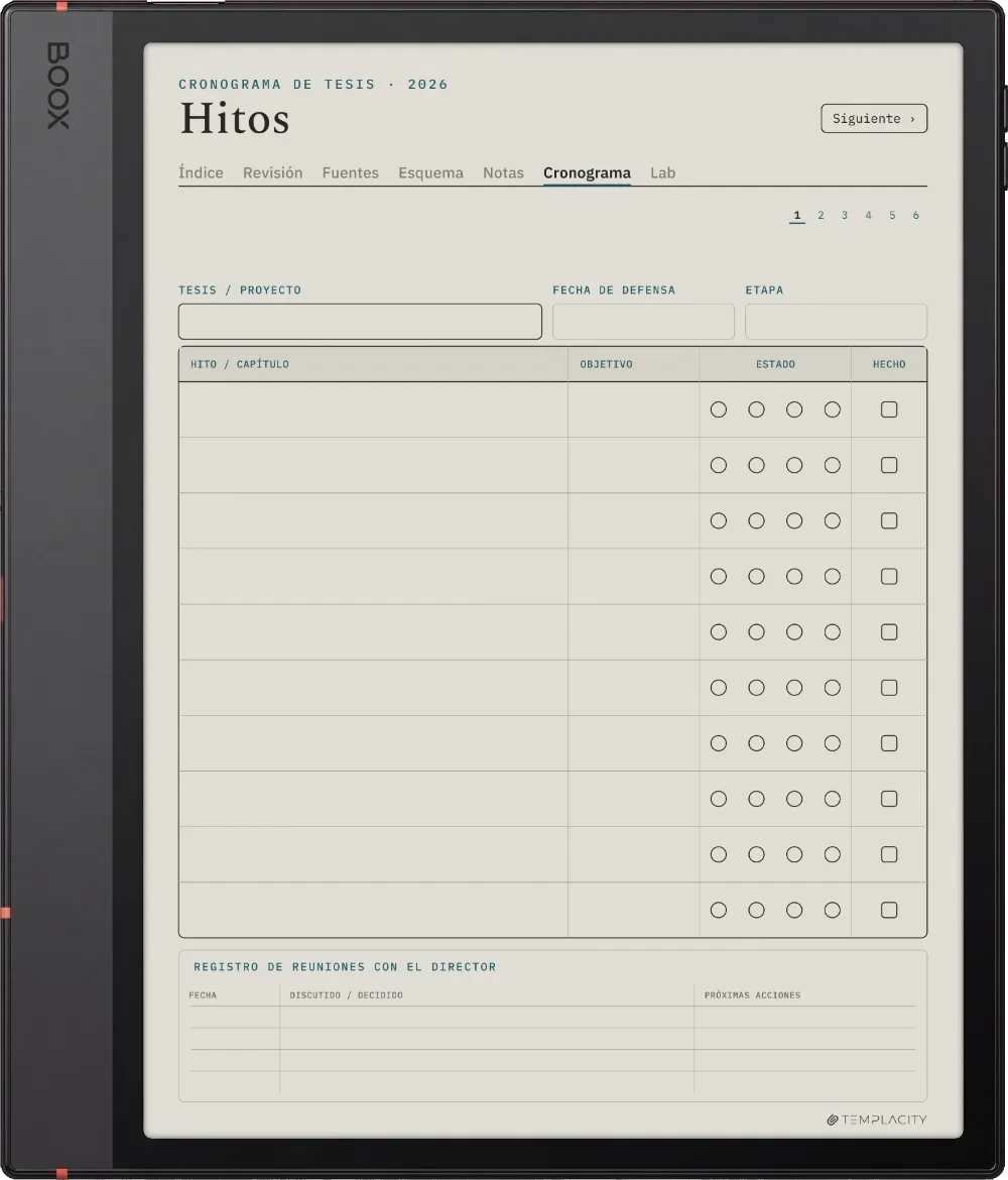 The Planner · Investigación Boox Note Air5 C página 4