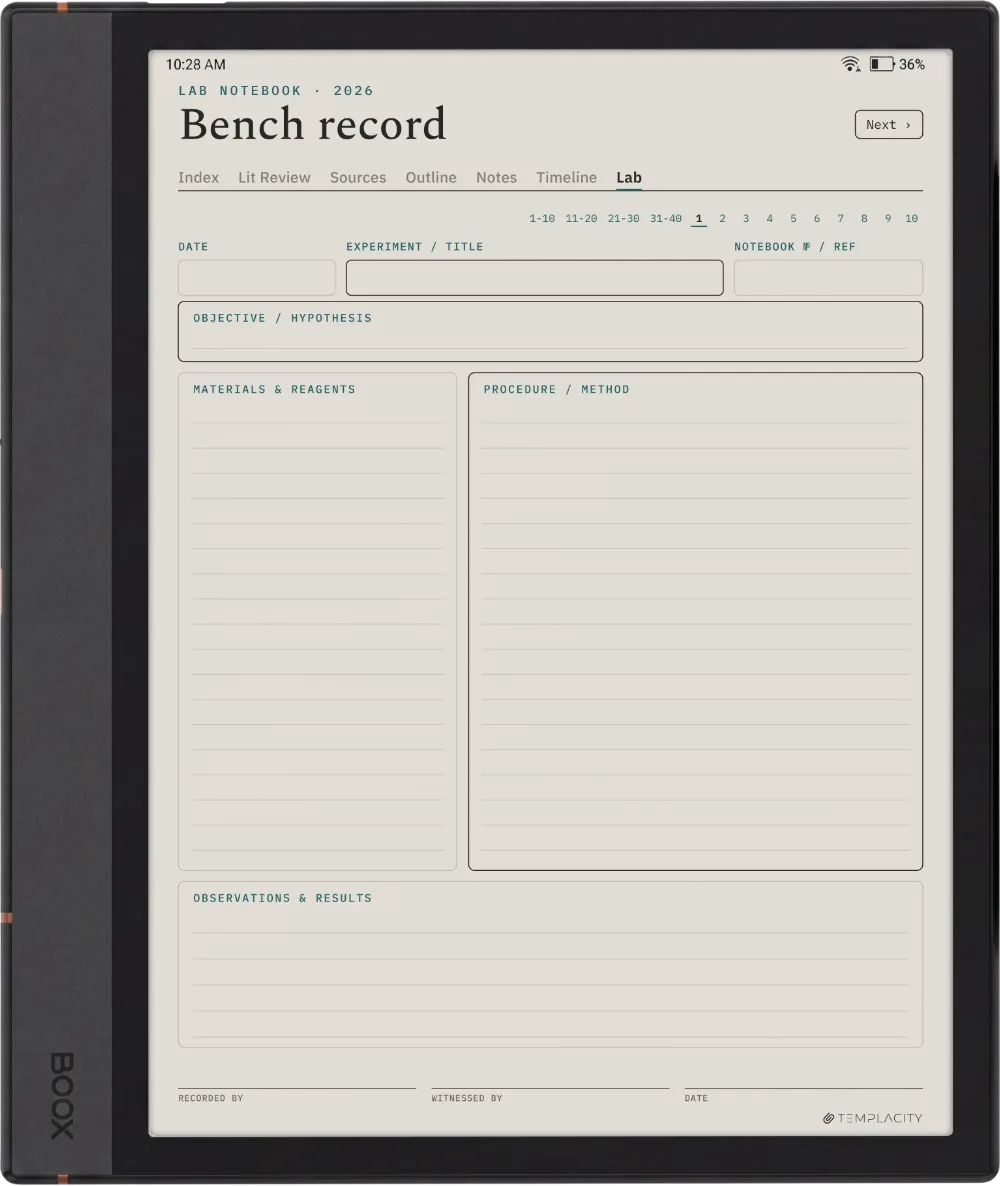 The Planner · Research Boox Note Max page 5