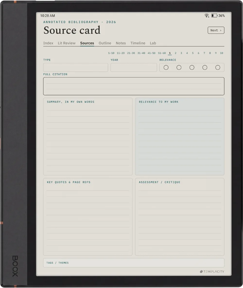 The Planner · Research Boox Note Max page 2