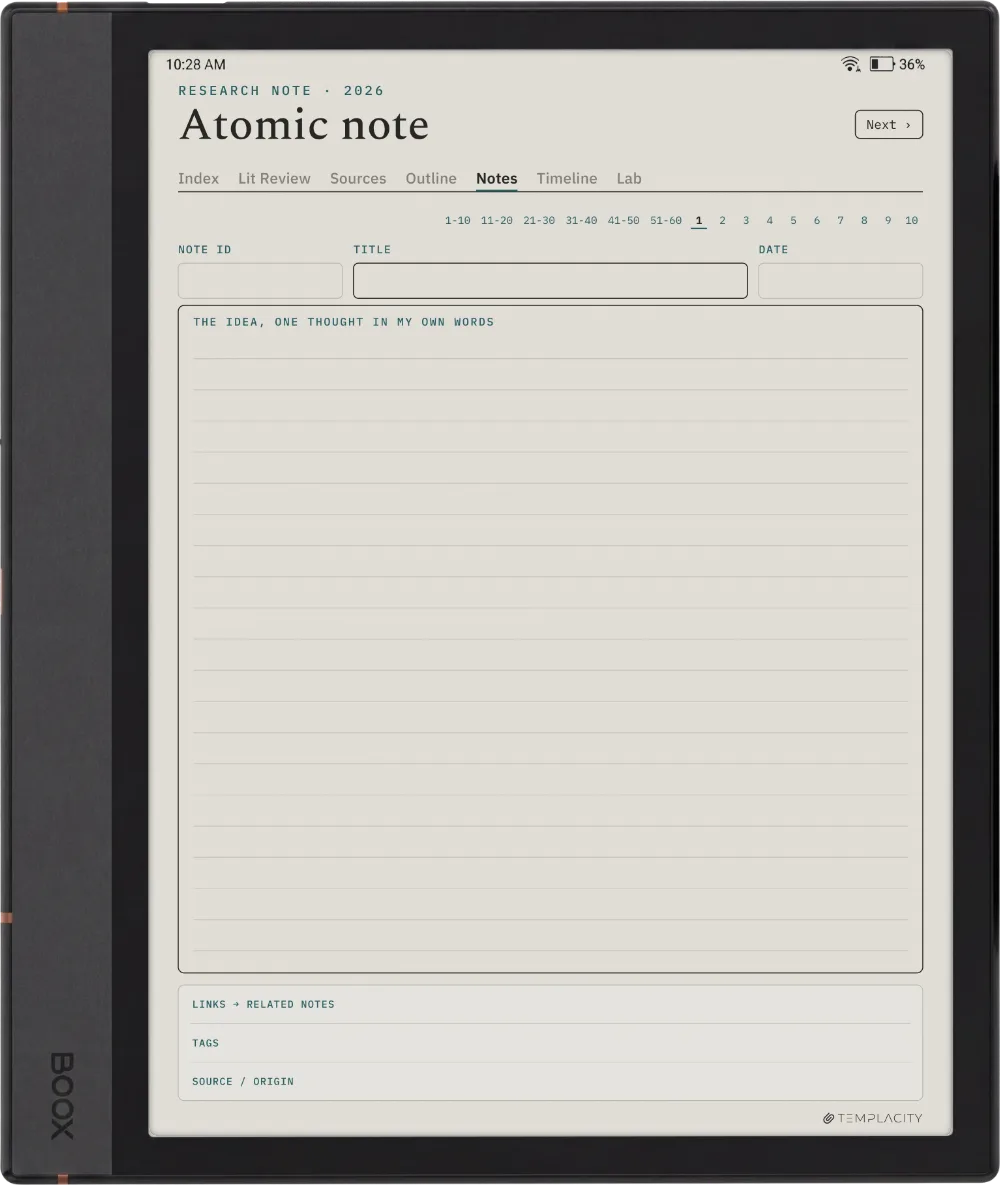 The Planner · Research Boox Note Max page 3
