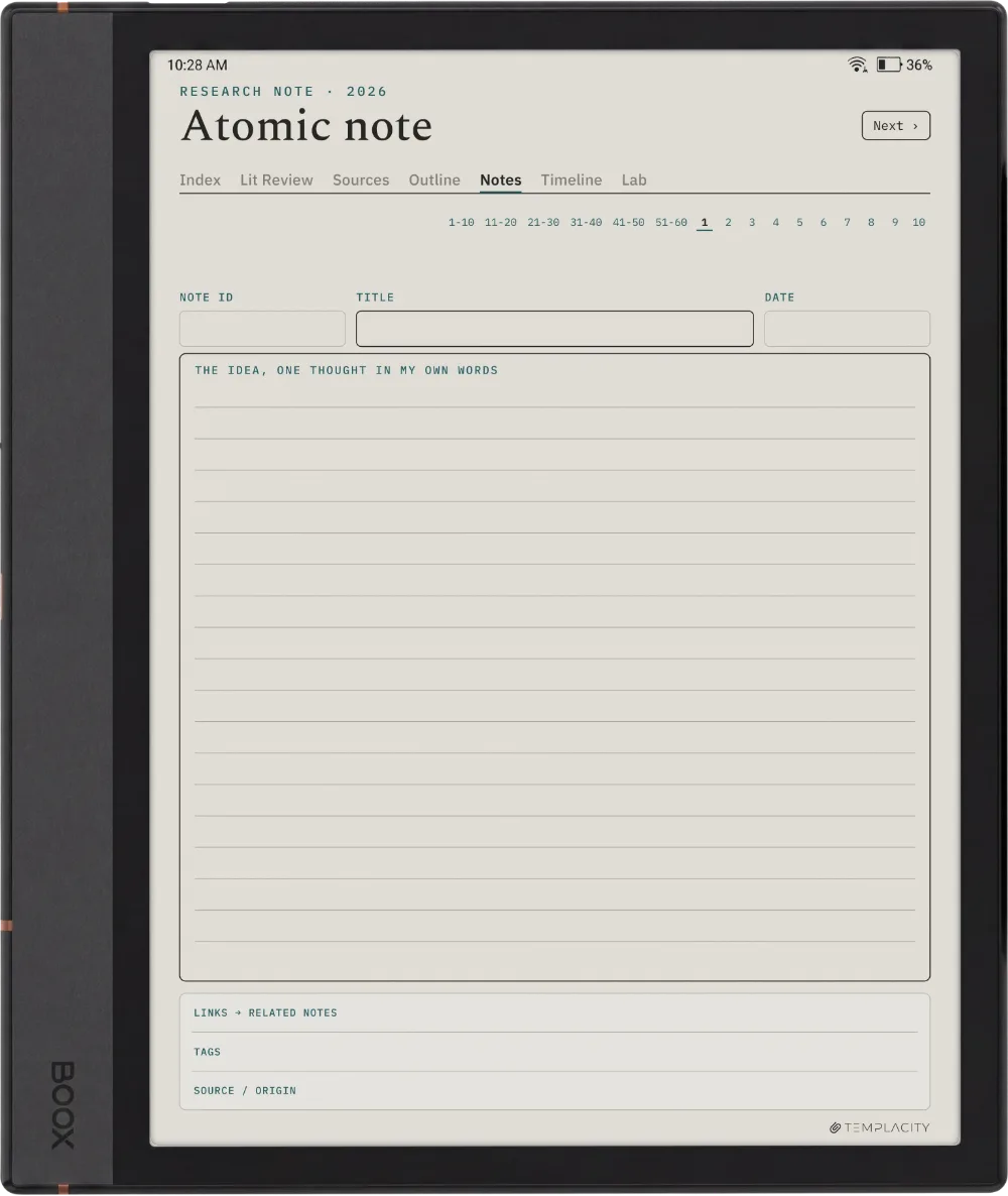 The Planner · Research Boox Note Max page 3