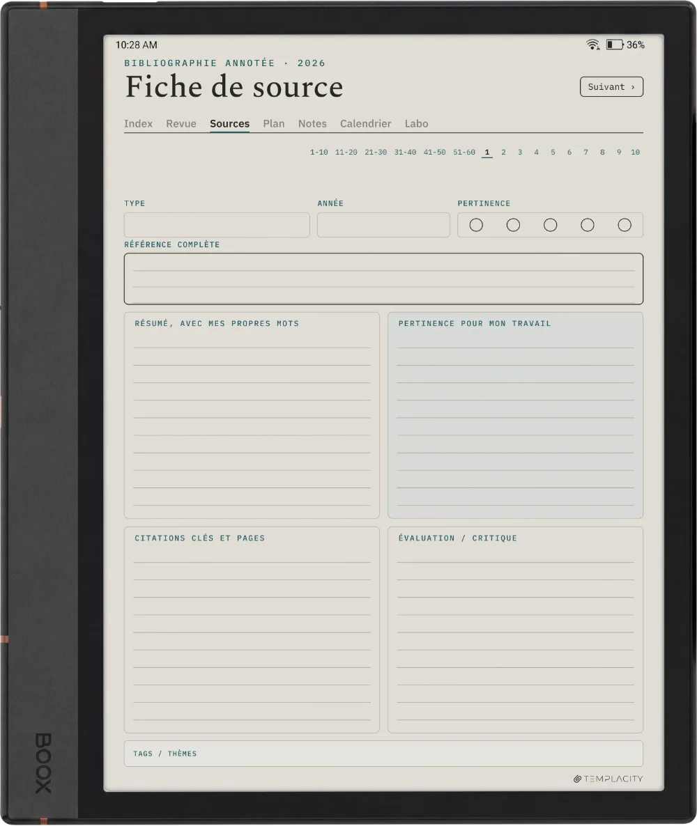 The Planner · Recherche Boox Note Max page 2