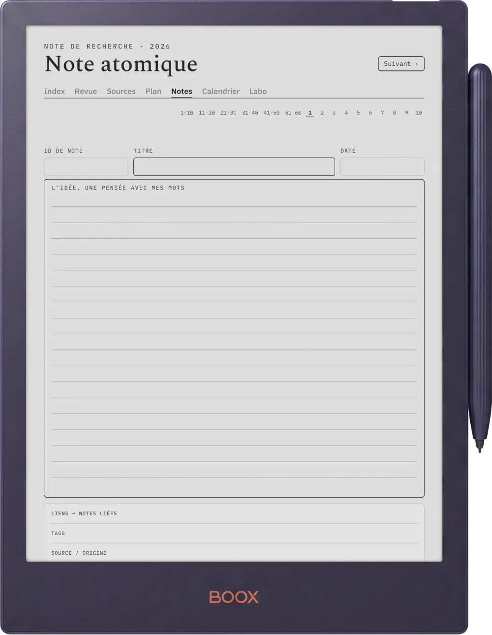 The Planner · Recherche Boox Note5 page 3