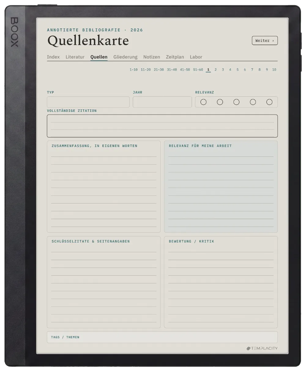 The Planner · Forschung Boox Tab Ultra C Pro Seite 2