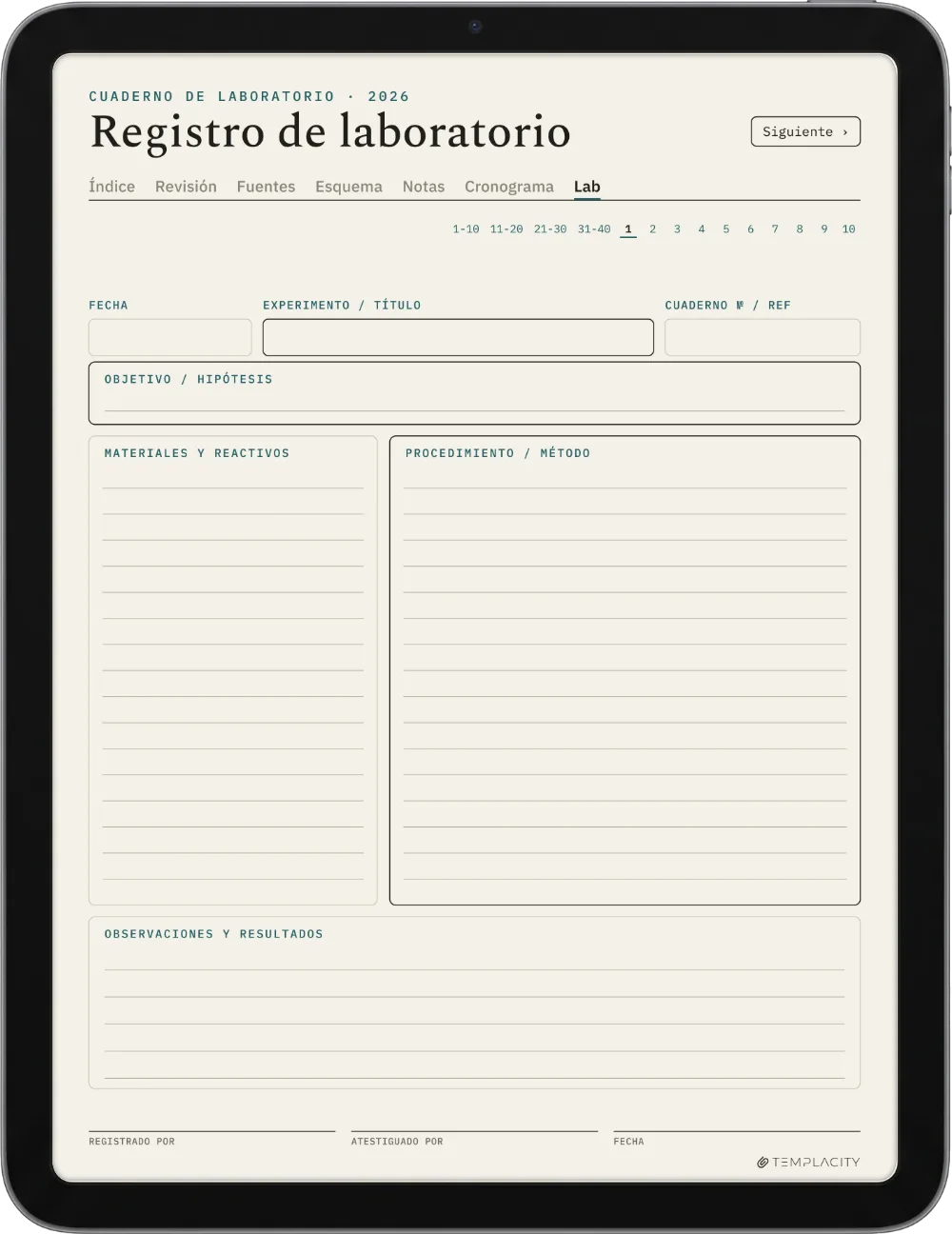 The Planner · Investigación iPad página 5
