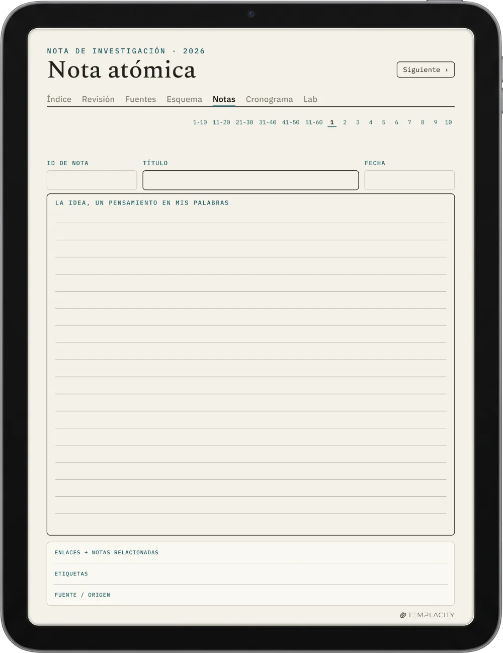 The Planner · Investigación iPad página 3