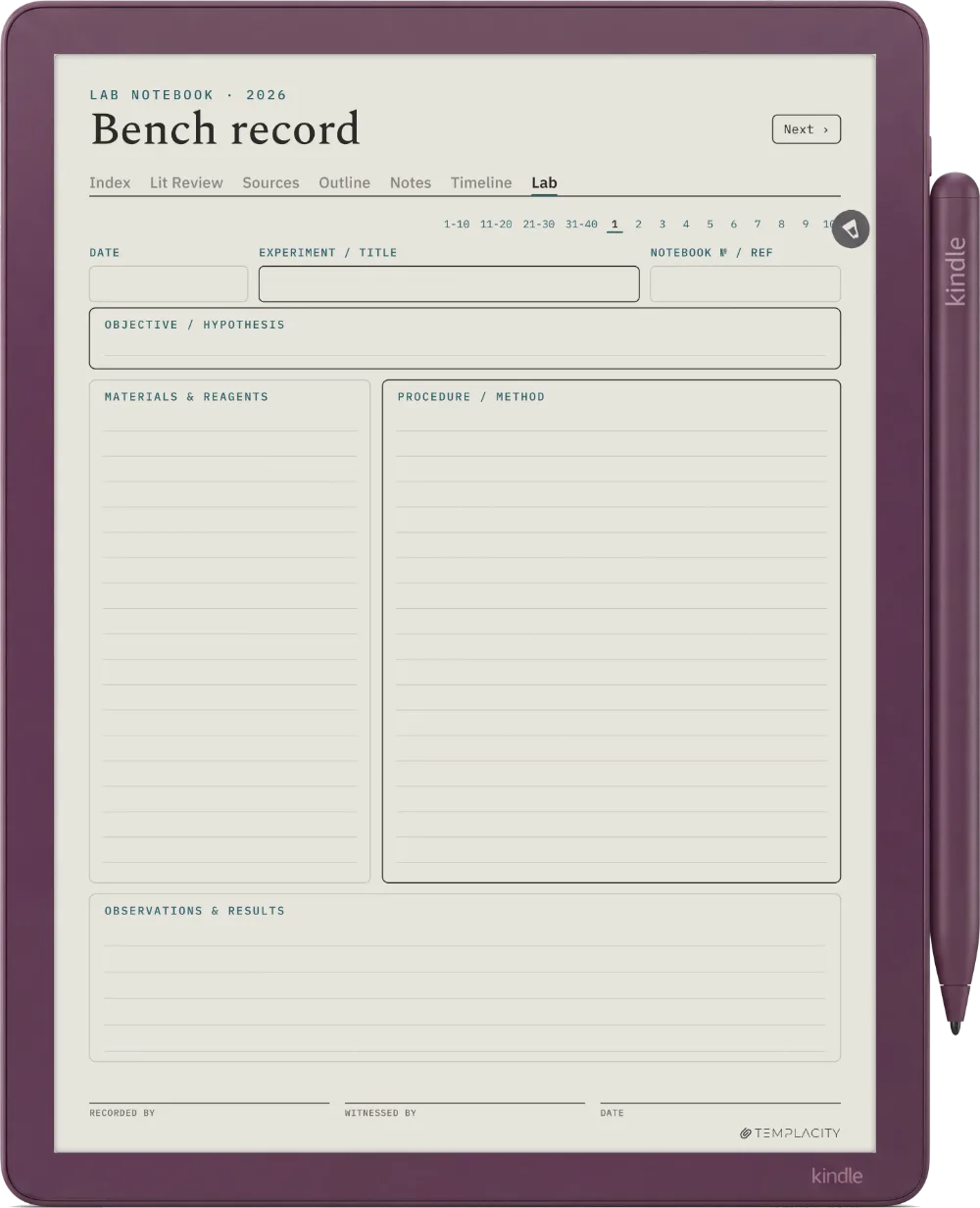 The Planner · Research Kindle Scribe Colorsoft page 5