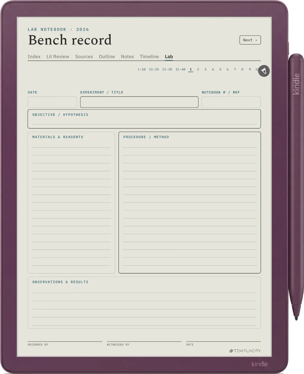 The Planner · Research Kindle Scribe Colorsoft page 5