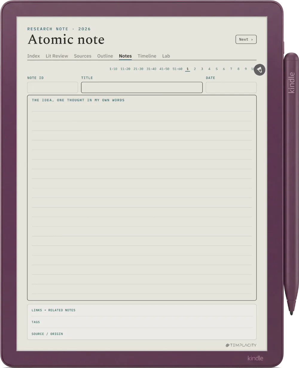 The Planner · Research Kindle Scribe Colorsoft page 3