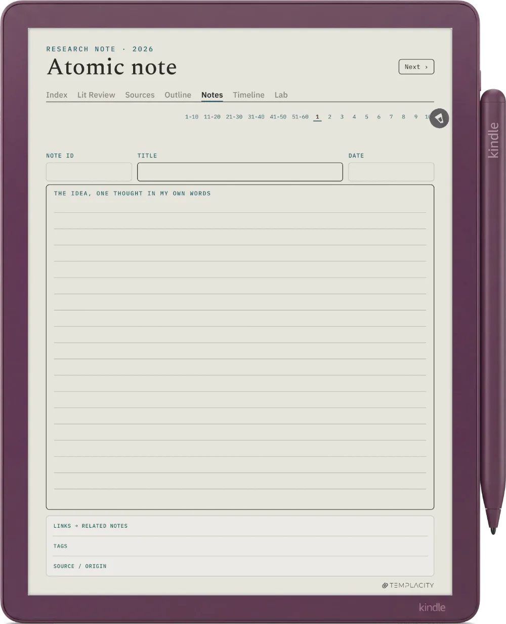 The Planner · Research Kindle Scribe Colorsoft page 3
