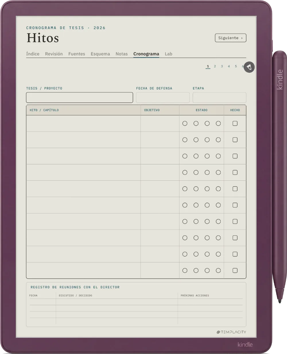 The Planner · Investigación Kindle Scribe Colorsoft página 4