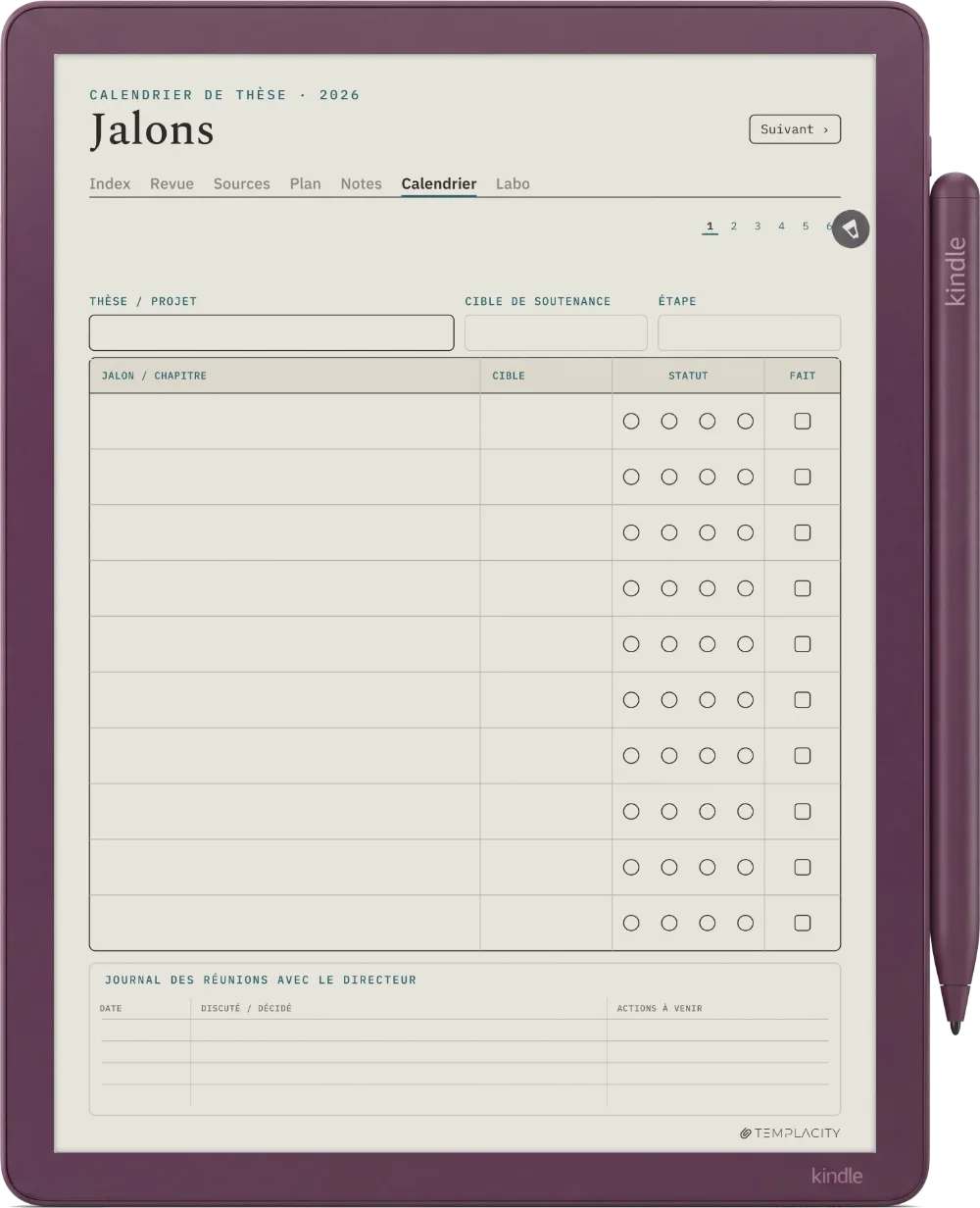 The Planner · Recherche Kindle Scribe Colorsoft page 4
