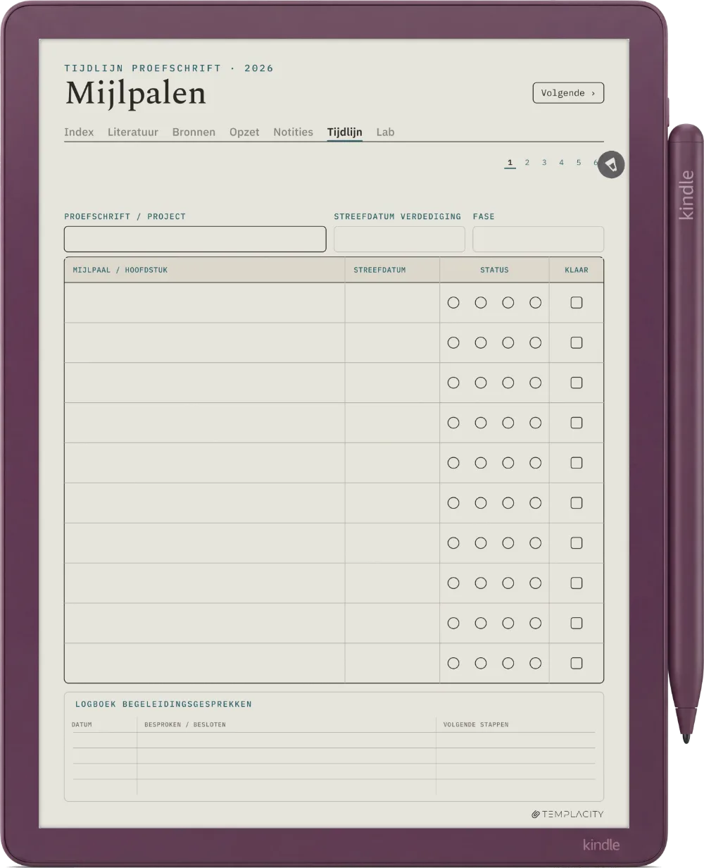The Planner · Onderzoek Kindle Scribe Colorsoft pagina 4
