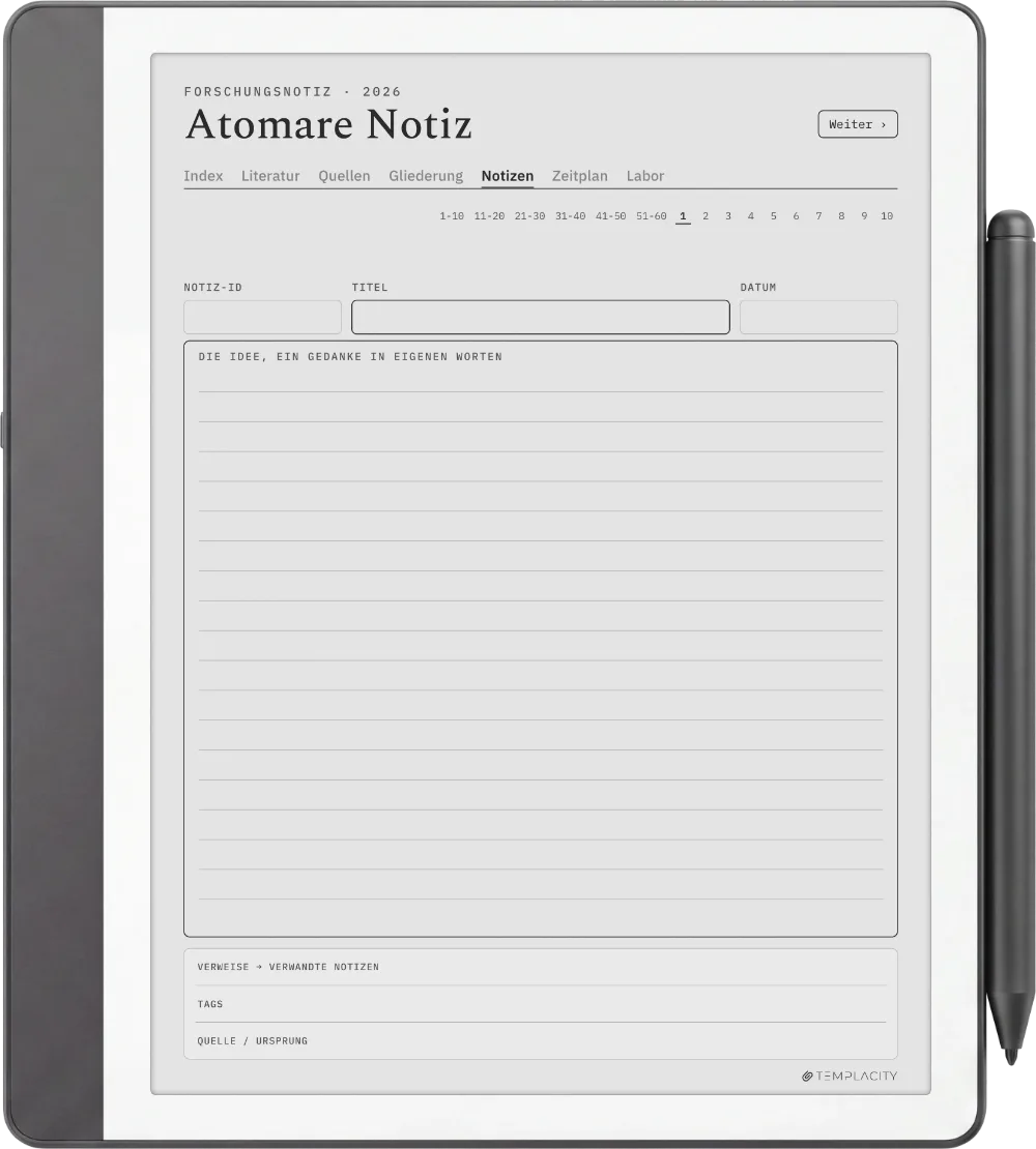 The Planner · Forschung Kindle Scribe Seite 3
