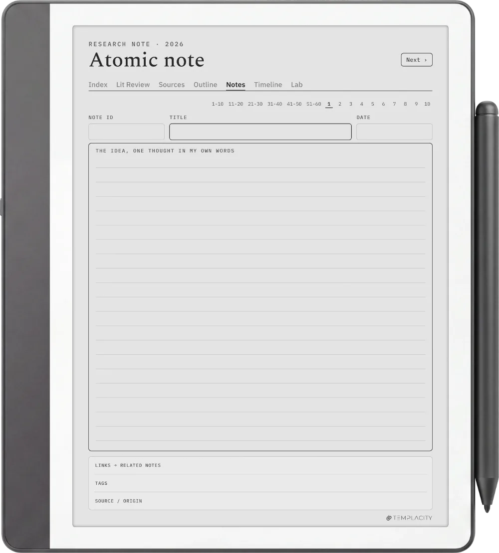 The Planner · Research Kindle Scribe page 3