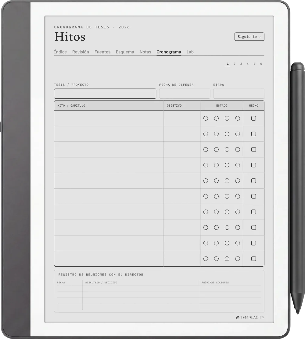 The Planner · Investigación Kindle Scribe página 4