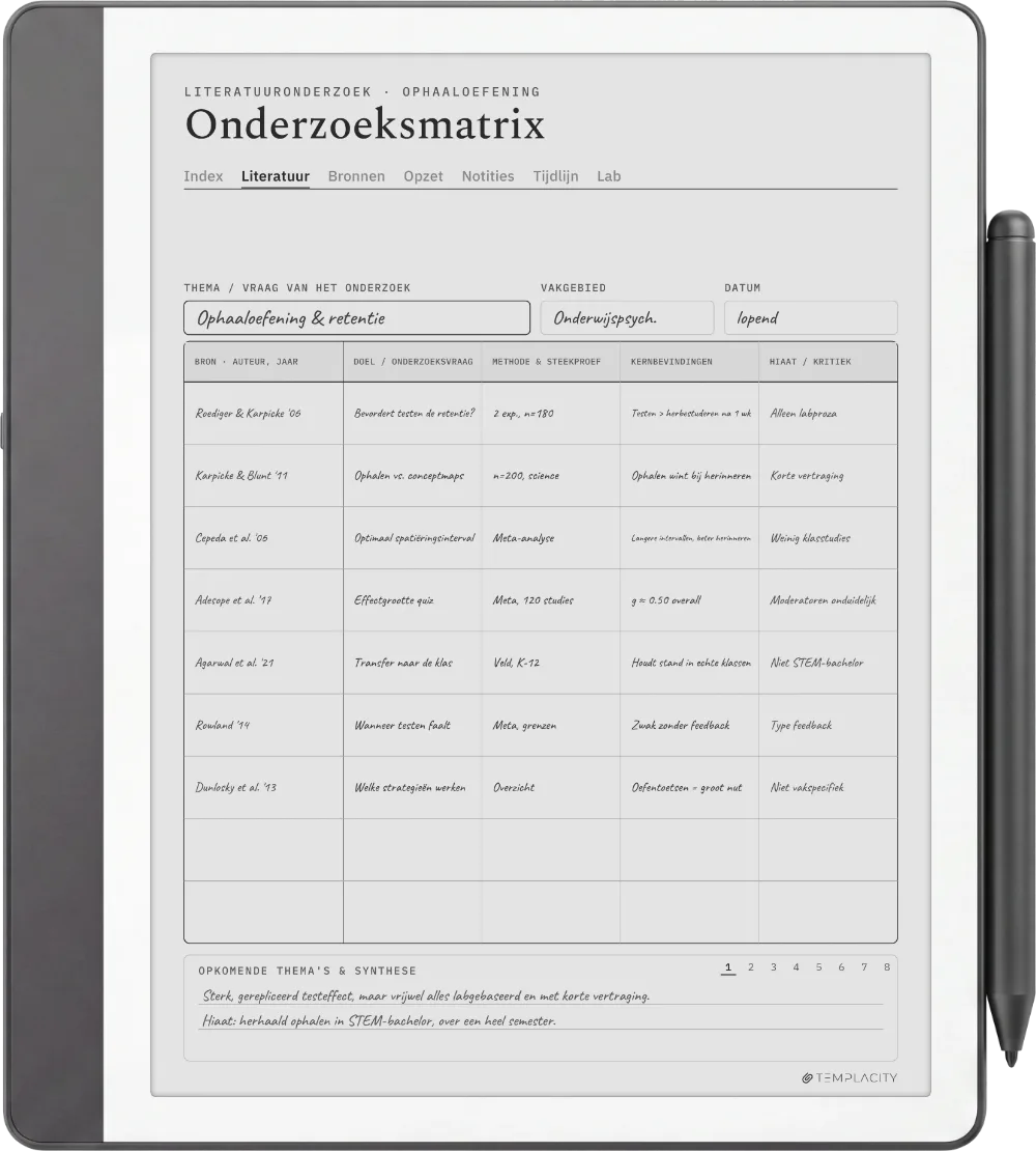 The Planner op de Kindle Scribe