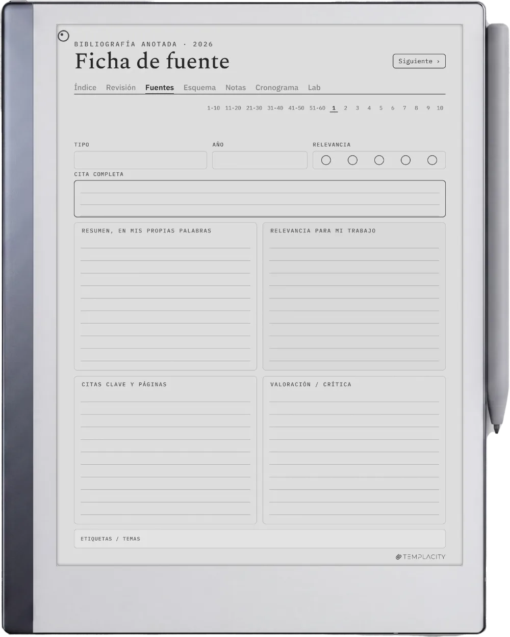 The Planner · Investigación reMarkable 2 página 2