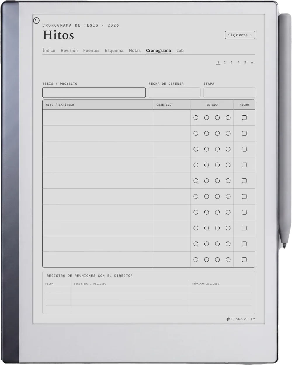 The Planner · Investigación reMarkable 2 página 4