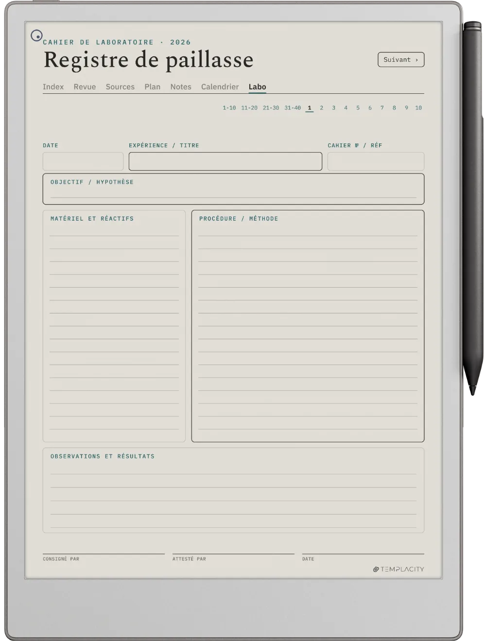 The Planner · Recherche reMarkable Paper Pro page 5