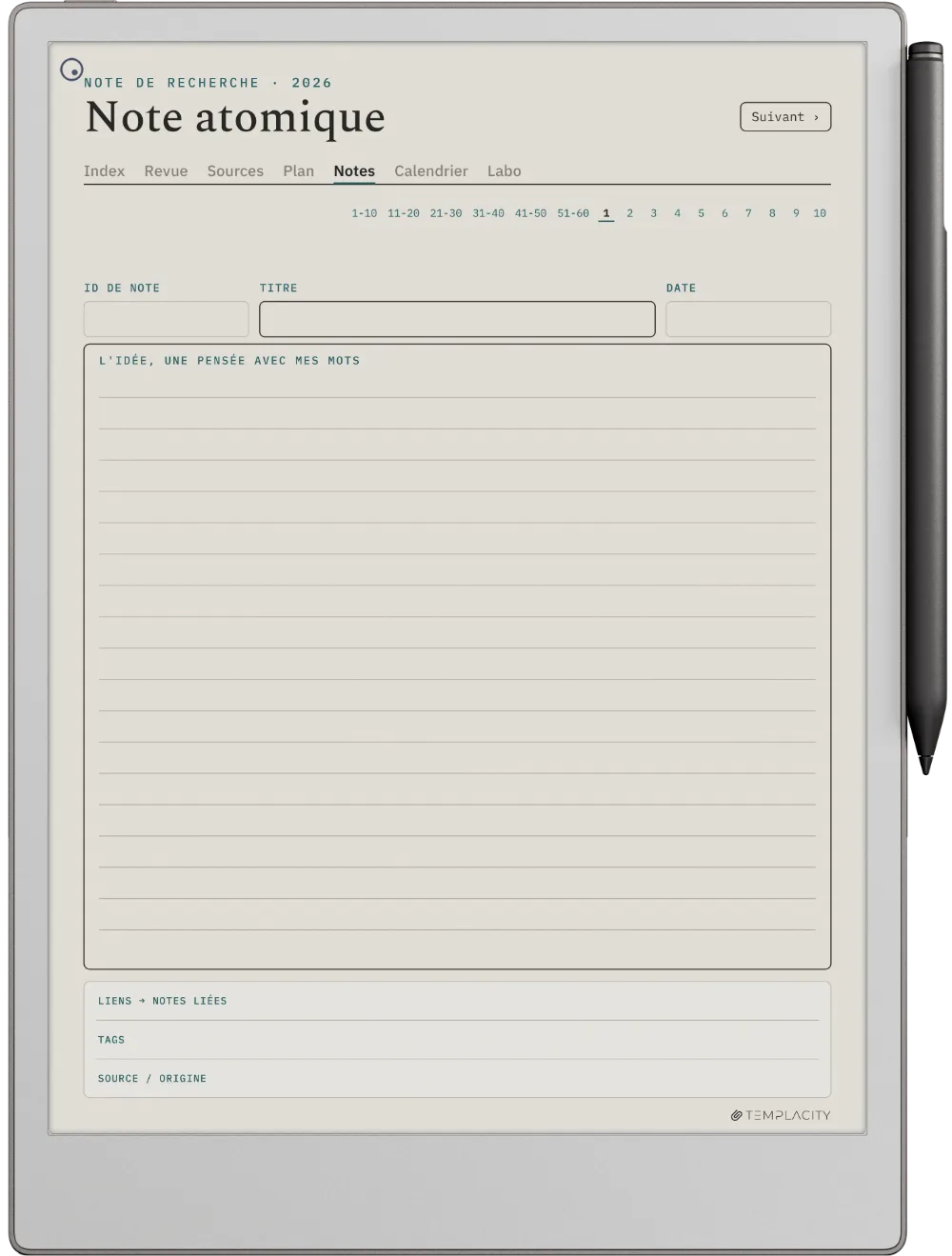 The Planner · Recherche reMarkable Paper Pro page 3