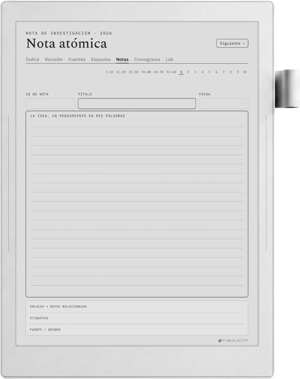 The Planner · Investigación Supernote Manta página 3