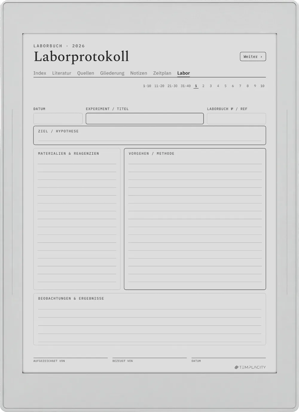 The Planner · Forschung Supernote Nomad Seite 5
