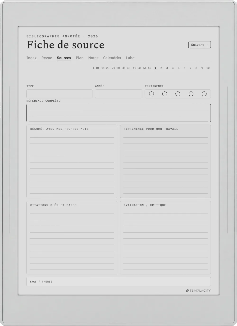 The Planner · Recherche Supernote Nomad page 2