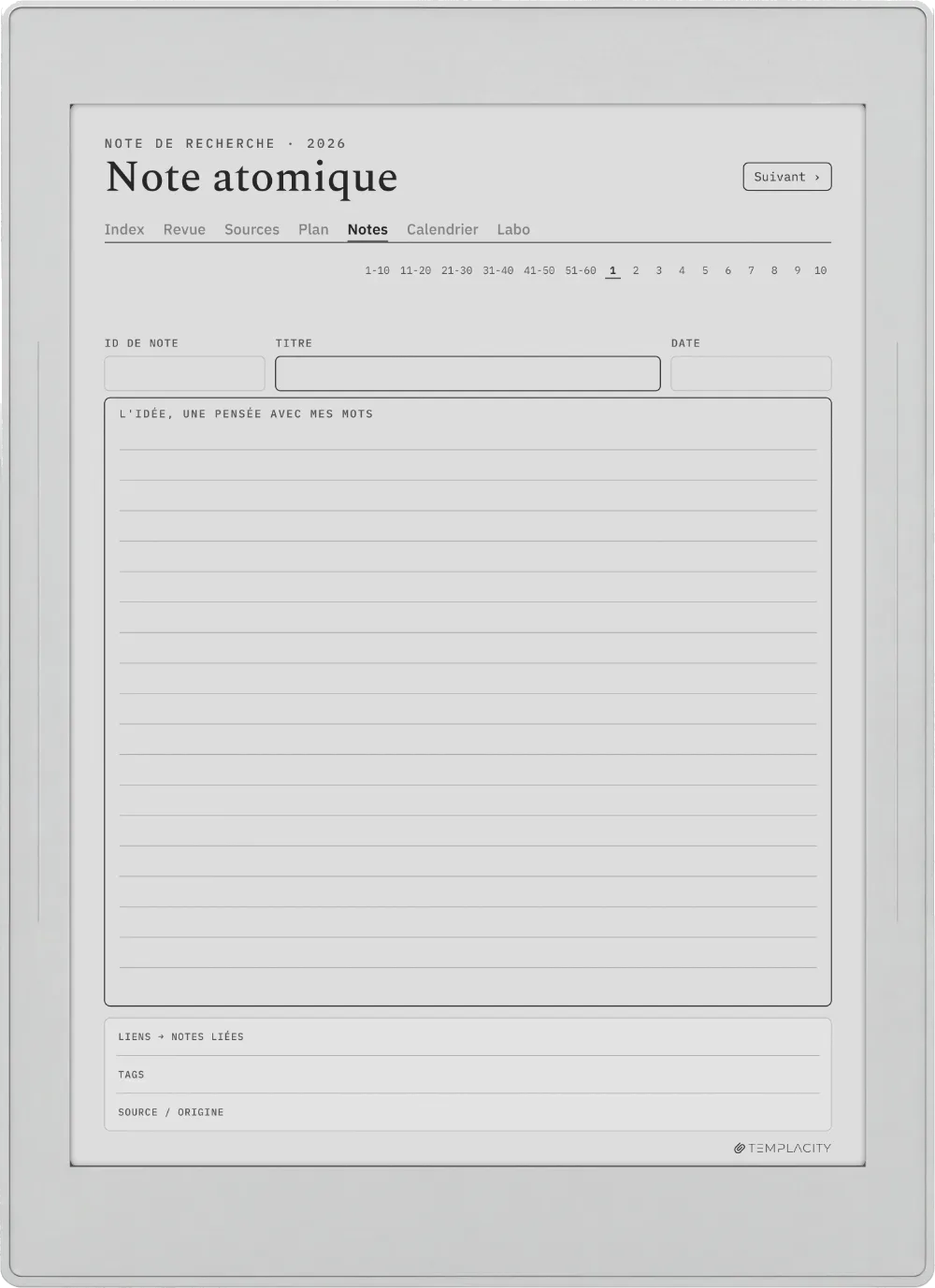 The Planner · Recherche Supernote Nomad page 3