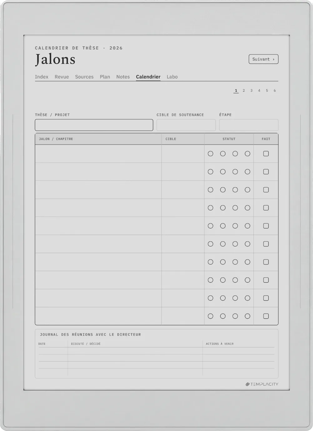 The Planner · Recherche Supernote Nomad page 4