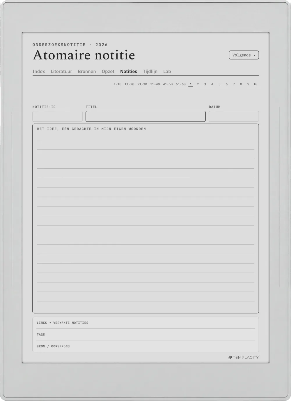 The Planner · Onderzoek Supernote Nomad pagina 3