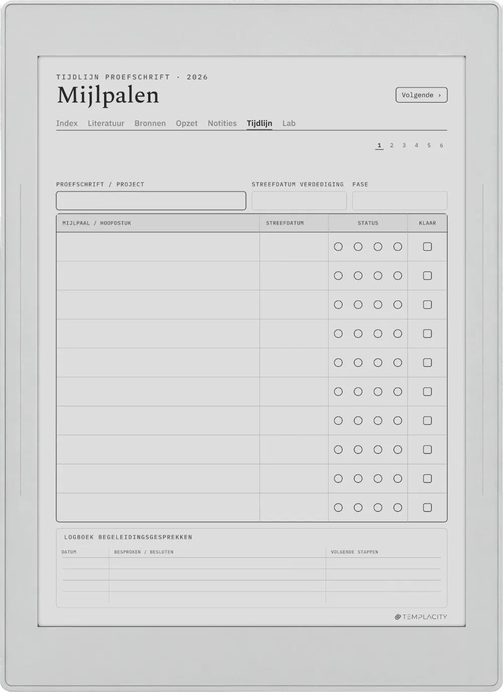 The Planner · Onderzoek Supernote Nomad pagina 4
